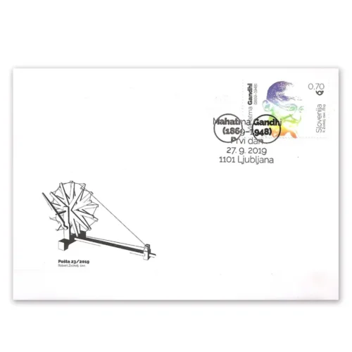 2019  Slovenia Gandhi 150th Birth Anniversary 1v Stamp on FDC