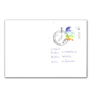 2019  Slovenia Gandhi 150th Birth Anniversary 1v Stamp on Postally used on Cover