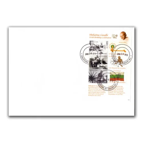 2019  St. Vincent 150th Birthday Sheetlet on FDC