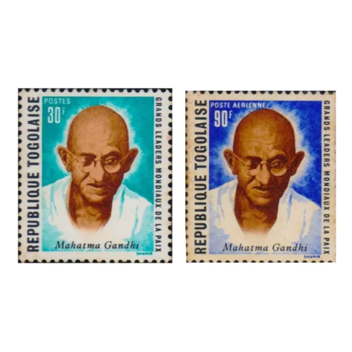 1969  Togo Gandhi 2v Stamp