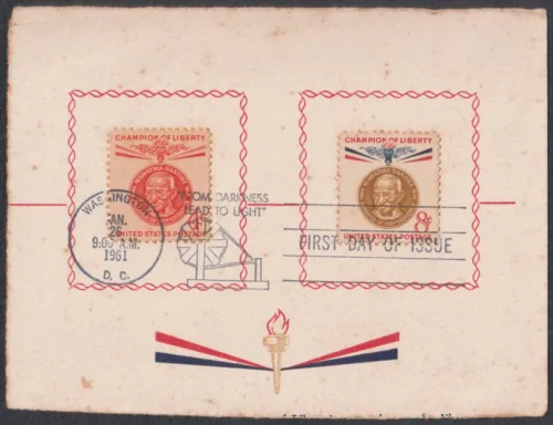 1961 Gandhi 1961 United States of America 2v Stamp on Card