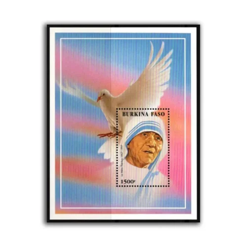 1998 Burkina Faso Mother Teresa Miniature Sheet