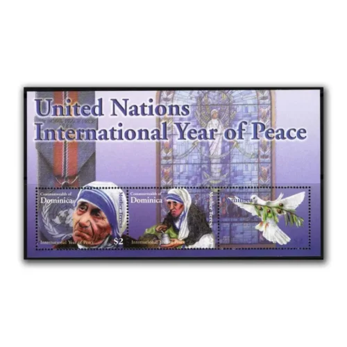 2004 Dominica Mother Teresa International Year of Peace Miniature Sheet