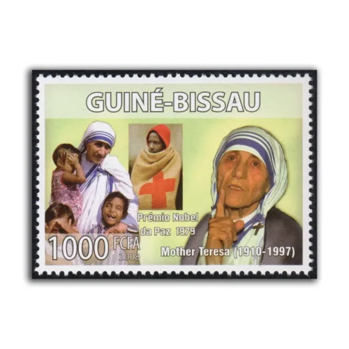 2008 Guinea Bissau Mother Teresa 1v Stamp