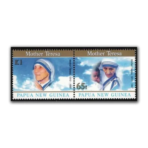 1997 Papua New Guinea Mother Teresa 2v Stamp