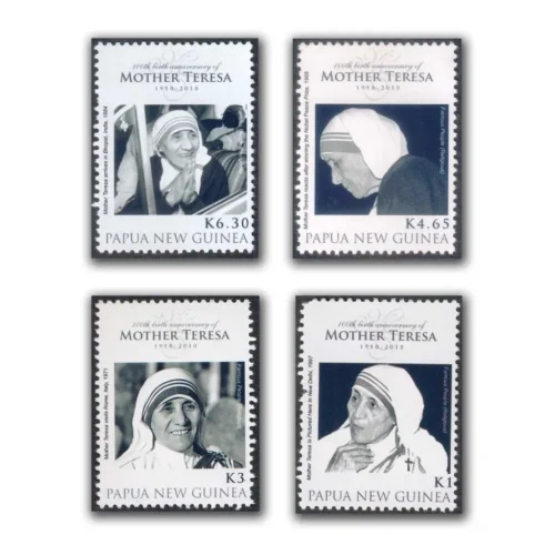 2010 Papua New Guinea Mother Teresa 100th Birth Anniversary 4v Stamp