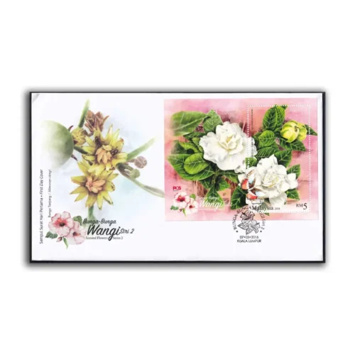 2016 Malaysia Scented Flowers Series II Miniature Sheet on FDC