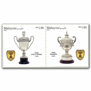 2021 Malaysia Football Cup 2v Stamp