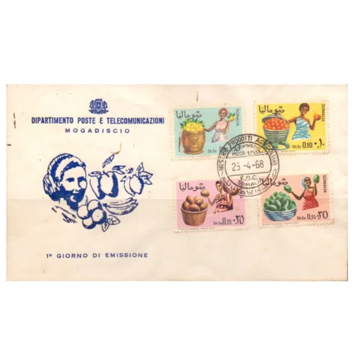 1968 Somalia Agricultural Products 4v on FDC