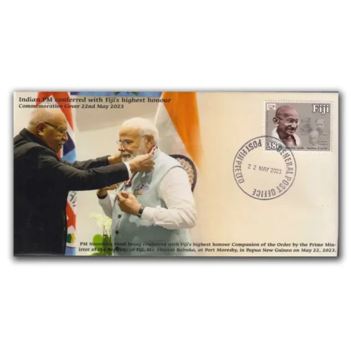 2023 India PM Modi Conferred with Fiji's highest honor Commemorative Cover