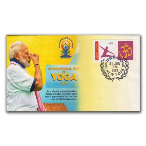 2023 United Nation International Day of Yoga PM Modi Commemorative Cover