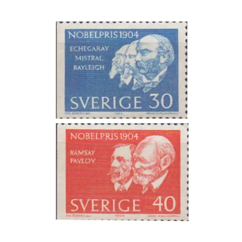 1964 Nobel Prize Sweden 2v Stamp
