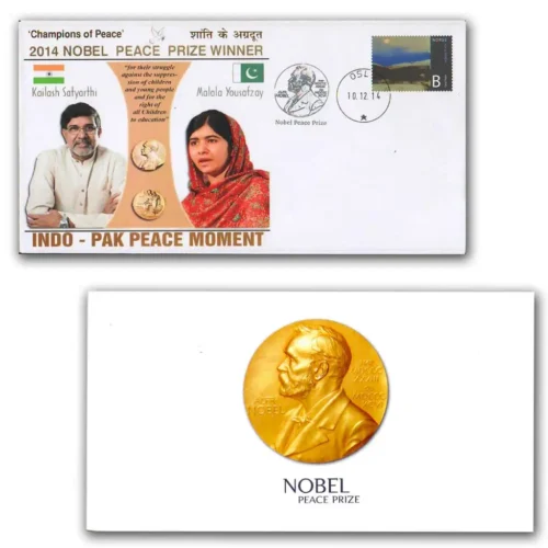 2014 Norway Nobel Peace Prize Winner Pvt. Cover with Folder
