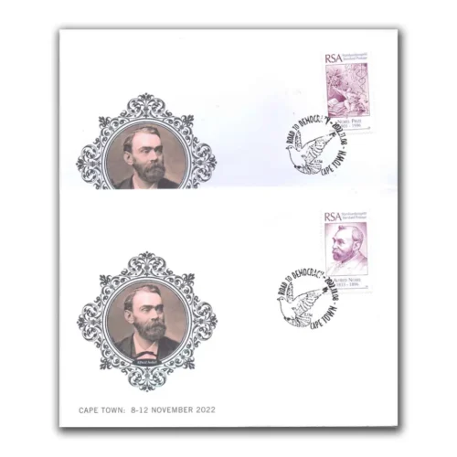 2022 South Africa Alfred Nobel 2v Special Cover cancelled Road to Democracy