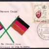 1987 Nepal Visit of Dr. Helmut Kohl The Chancellor of FRG Hand Painted Souvenir Cover (Set of 3) - Image 2