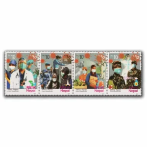 2022 Honour To Covid Warriors 4v Stamp