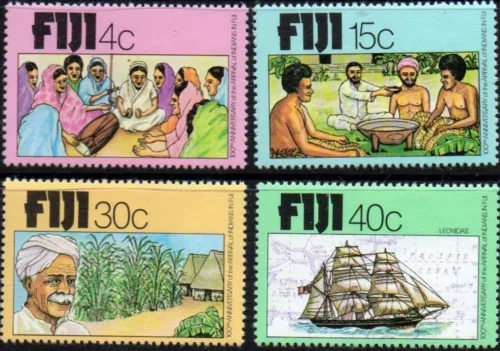 1979 100th Anniversary of Arrival of Indians in Fiji 4v Stamp