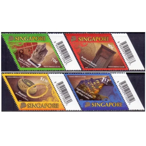 2015 Singapore Indian Heritage Centres 4v Stamp