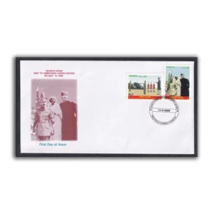 2006 Pakistan Quaid-i-Azam Muhammad Ali Jinnahs visit to Armoured Corps Center on April 14, 1948 2v Stamp on FDC