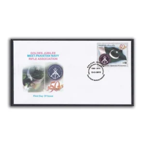 2010 Golden Jubilee Meet Pakistan Navy Rifle Association 1v Stamp on FDC