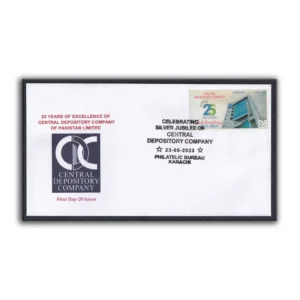 2023 Pakistan Silver Jubilee of Central Depository Company 1v Stamp on FDC