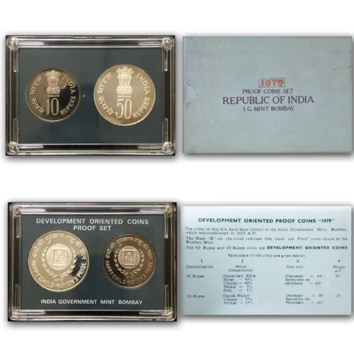 1979 Happy Child Nations Pride 2pcs Proof Coin Set in Original Packaging with Outer Box
