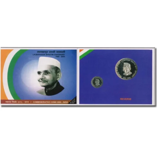 2005 Lalbahadur Shastri Birth Centenary 2pcs Proof Coin Set
