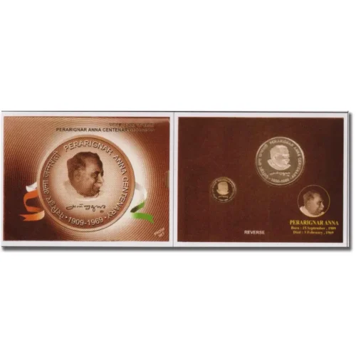 2009 Perarginar Anna Centenary 2pcs Proof Coin Set