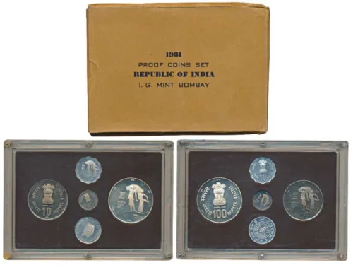 1981 World Food Day 4pcs Proof Coin Set in Original Packaging with Outer Box
