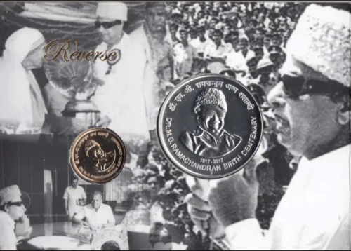 2019 Birth Centenary of Dr M G Ramachandran 2pcs Proof Coin Set - Image 3
