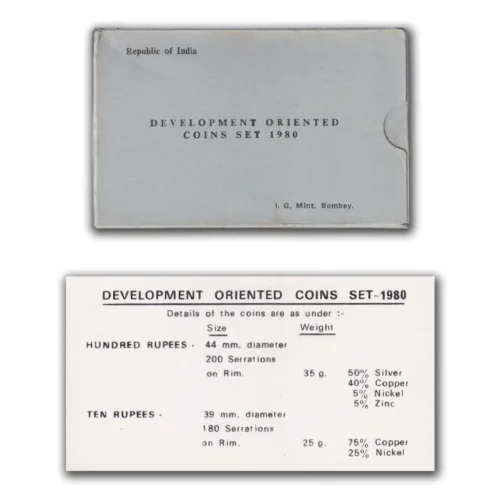 1980 Rural Women's Advancement 2pcs UNC Coin Set in Original Packaging with Outer Box