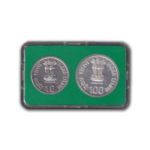 1982 National Integration 2pcs UNC Coin Set in Original Packaging with Outer Box - Image 2