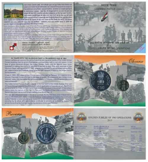 2015 Golden Jubilee of 1965 Operations 2pcs UNC Coin Set