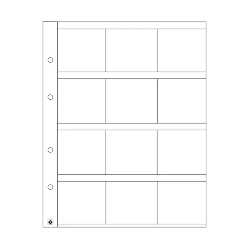 Lighthouse Optima Coin Sheets for Coin Holders (Pack of 5)
