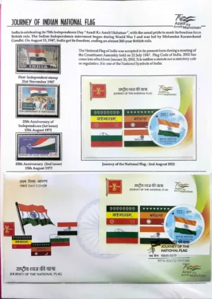 Philatelic Exhibit on Journey of Indian National Flag (16 Pages)