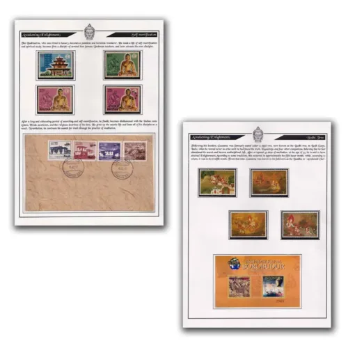 Philatelic Exhibit on Buddha (32 Pages) - Image 3