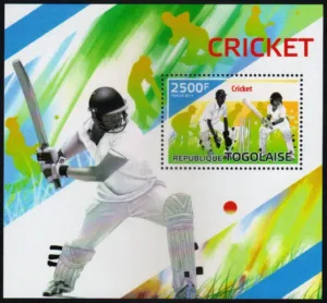 2014 Togolese Cricket Miniature Sheet Type I
