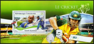 2014 Togolese Cricket Miniature Sheet Type II