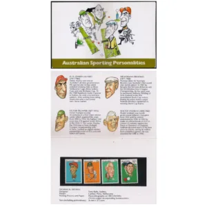 1981 Australian Sporting Personalities (Cricket, Tennis and Others) Stamp Presentation Pack