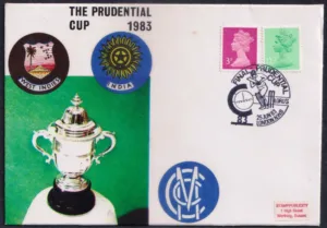 1983 Great Britain Prudential Cricket World Cup West Indies Vs India Special Cover