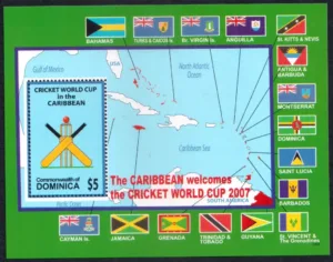 2007 Dominica Cricket World Cup in the Caribbean Miniature Sheet