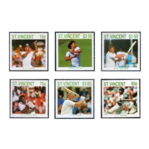1988 St Vincent Cricketers 6v Stamp