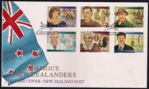 1995 New Zealand Some Famous New Zealanders Cricketer Sir Richard Hadlee 6v Stamp on FDC