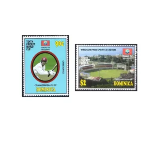 2011 Dominica 10th Cricket World Cup Chris Gayle 2v Stamp