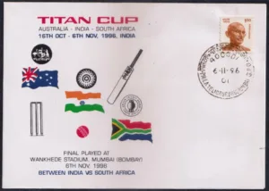 1996 Mumbai Titan Cup Final India Vs South Africa ODI Cricket Match Special Cover