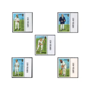 1997 Alderney Cricket Club 150th Anniversary 5v Stamp