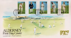 1997 Alderney Cricket Club 150th Anniversary 5v Stamp on FDC