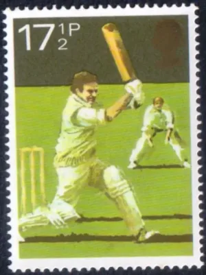 1980 Great Britain Cricket 1v Stamp