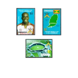 2007 Grenada Cricket World Cup in the Caribbean 3v Stamp