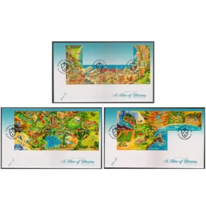 2010 New Zealand A Slice of Heavens Depicts Cricket Match 25v Stamp on 3 different FDCs